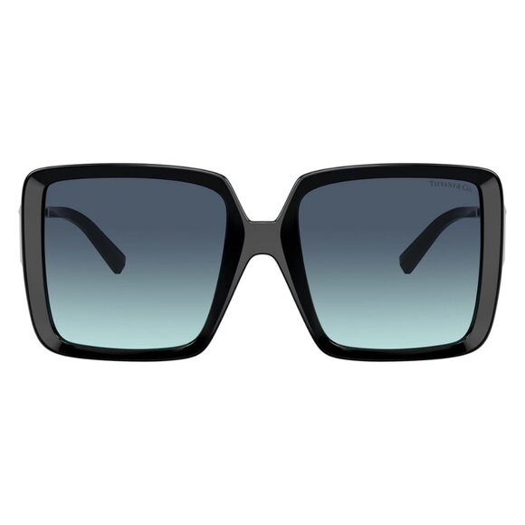 New TIFFANY Black Square TF4212U 8342/9S Sunglasses Women - Picture 2 of 6